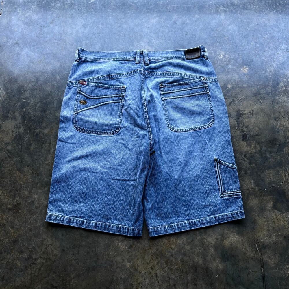 Vintage Y2K light wash Ecko UntId Baggy Jorts